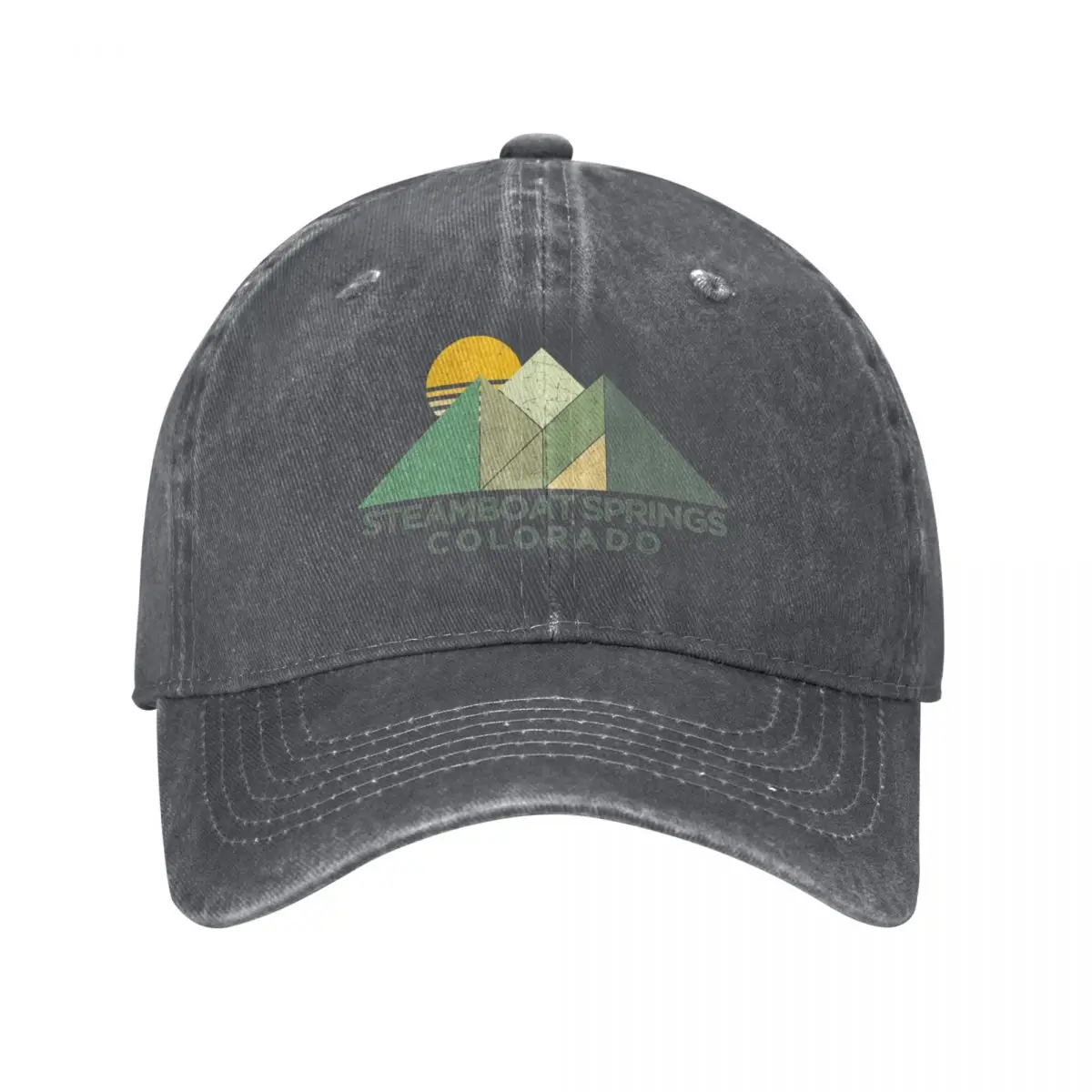 

Retro Vintage Steamboat Springs Baseball Cap New Hat Custom Cap hiking hat Women Men's