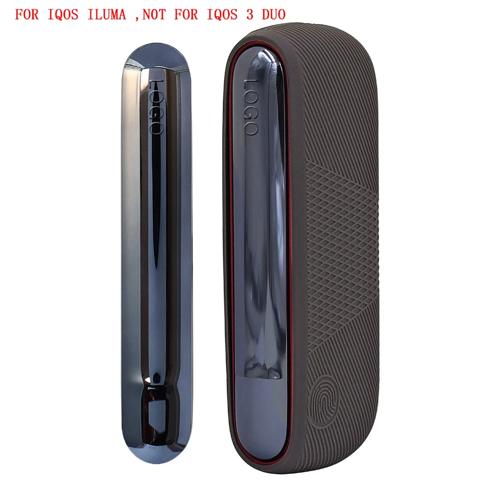 JINXINGCHENG 12 Colors Soft Case+Side Cover for IQOS ILUMA Case for IQOS ILLUMA Accessories E-Cigarettes Replaceable Cover