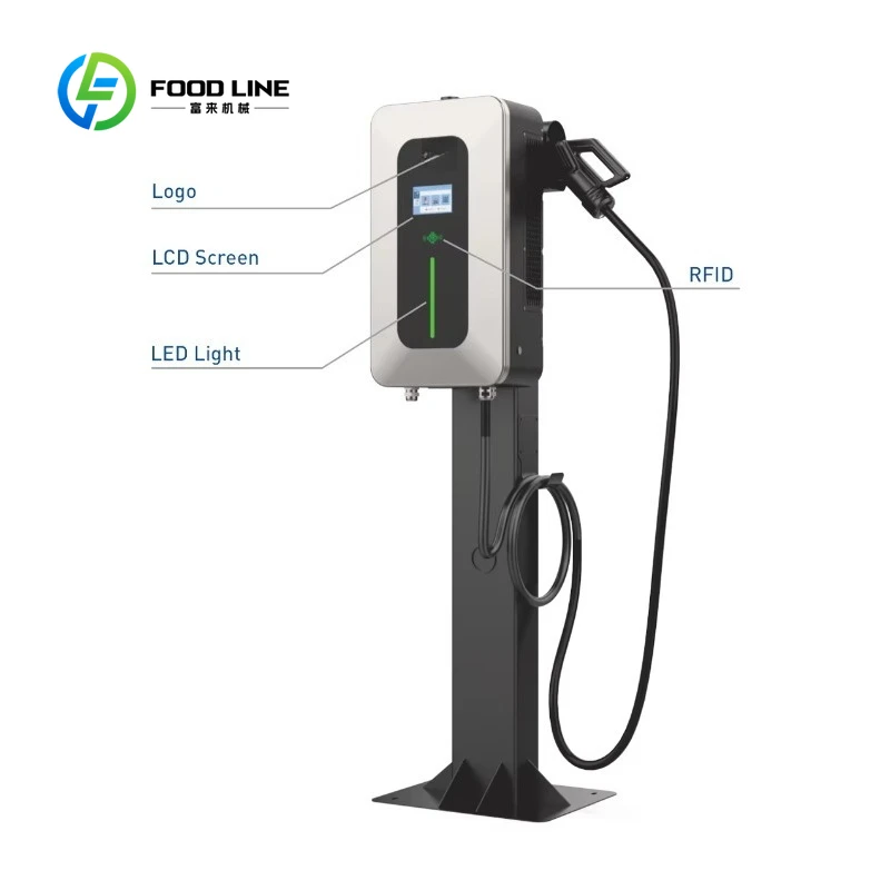 22kw Wall Mounted Dc Ev Charger Ccs2 Smart Ev Charging Station Car Charger New Dc Wallbox Charging Pile for Hotel Customized