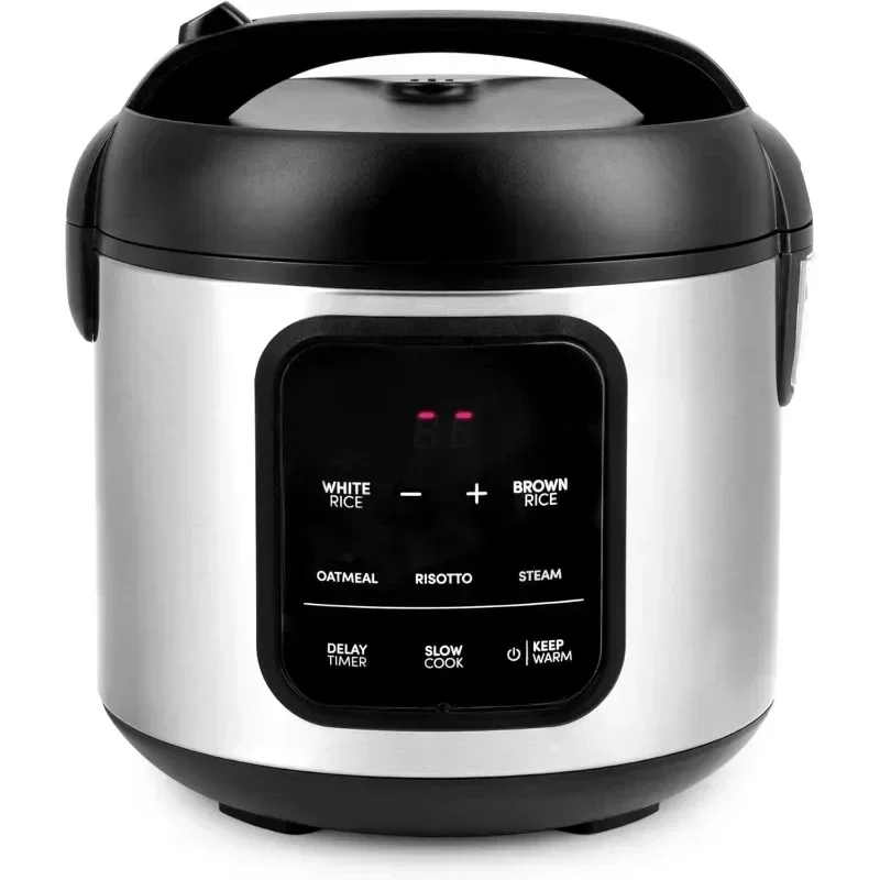 

Housewares ARC-5200SB Rice & Grain Cooker, Sauté, Slow Cook, Steam, Stew, Oatmeal, Risotto, Soup, 20 Cup 10 Cup uncooked