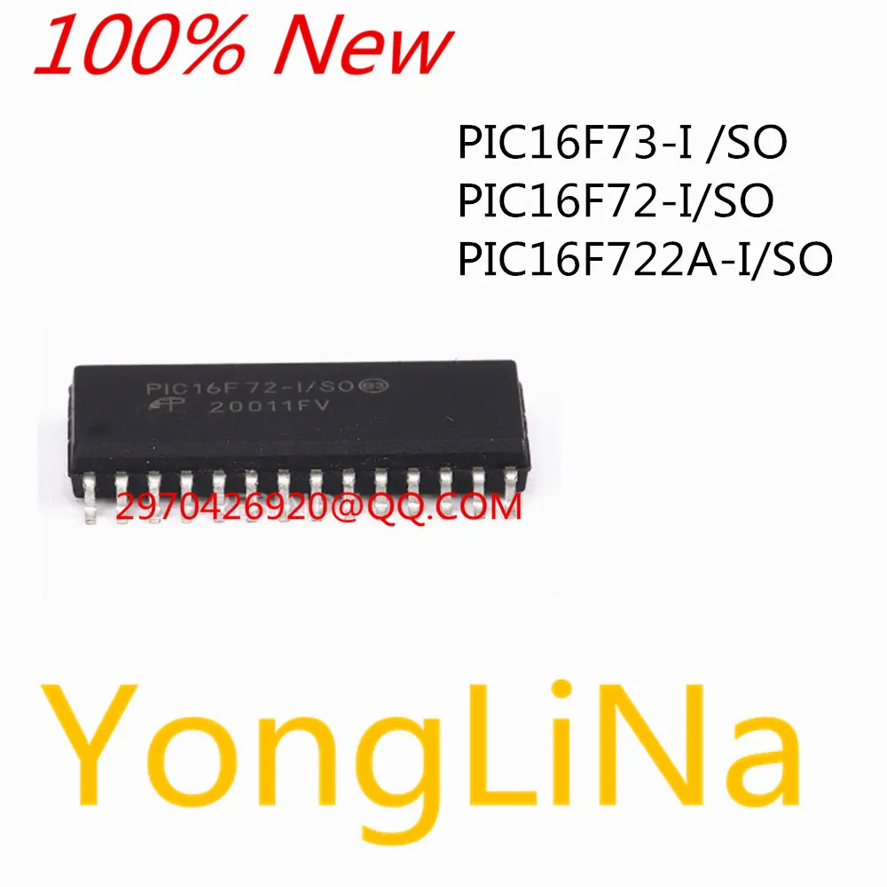 100% New IC Chips PIC16F73-I /SO PIC16F72-I/SO  PIC16F722A-I/SO 16F76 SOP-28 Microcontroller (MCU/MPU/SOC) IC Chi