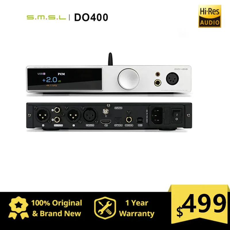 

SMSL DO400 Fully Balanced Audio Decoder Headphone Amplifier ES9039MSPRO MQA-CD DAC Bluetooth 5.1 Digital Headphone Power AMP