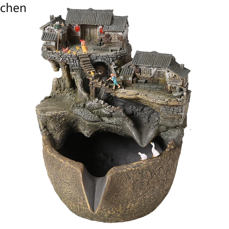 H1 Flow Ancient Method Fish Tank Water Circulation Landscaping Filter Fish Breeding Ecological Tank Water Feature