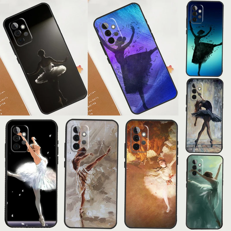 Ballet Ballerina Dancer Case For Samsung Galaxy A54 A34 A14 A52 A32 A22 A12 A51 A71 A50 A70 A13 A33 A53 A52S Back Cover