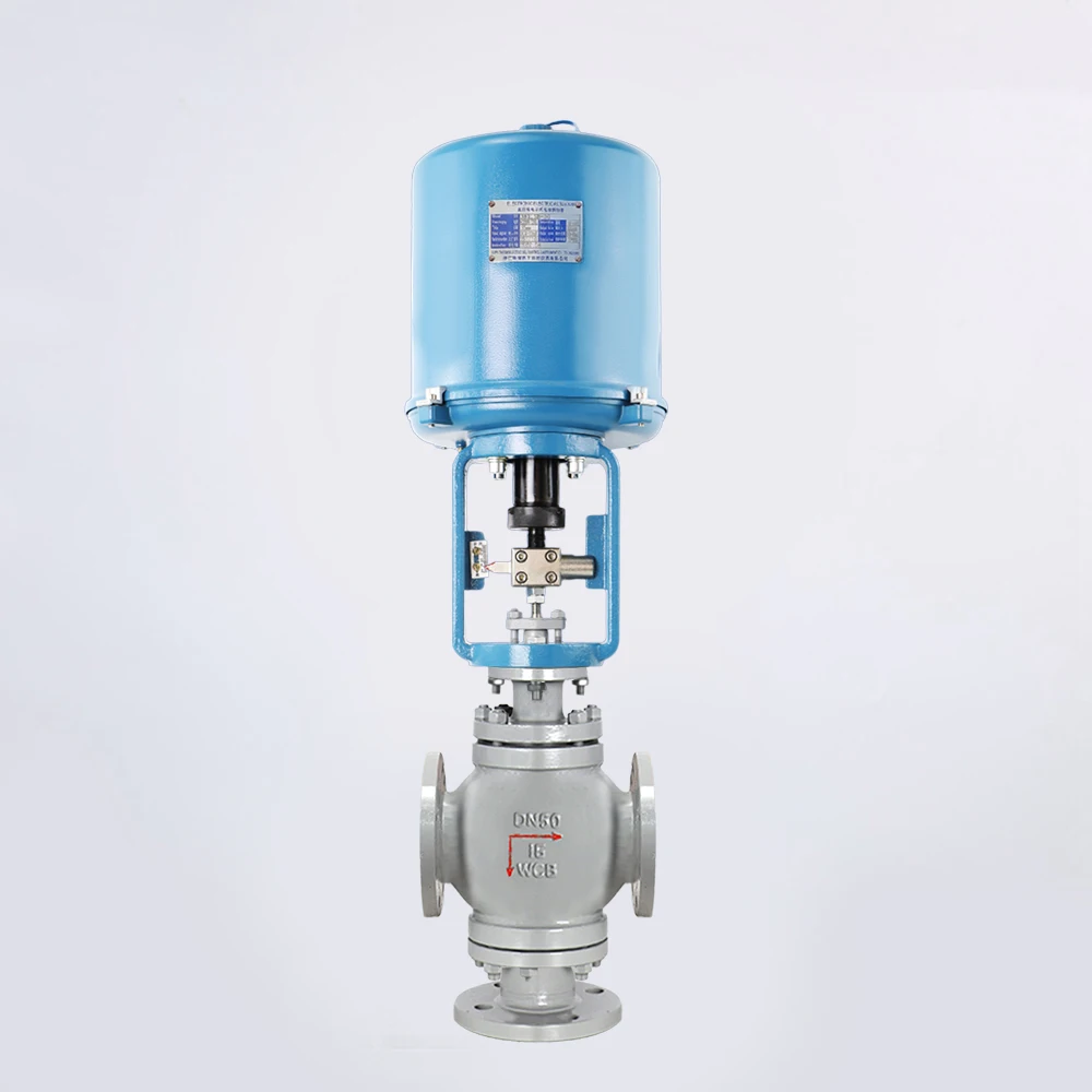 

AC220V Electric Casting Steel Regulation Valve Electric Steam Flange Globe Control Valve Electric 3 Way Modulating Valve