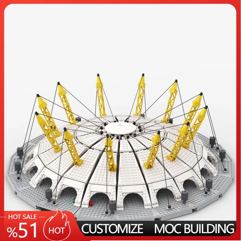 1247 PCS City Street Microscale Millennium Dome MOC Aanpasbare Modulaire Bouwblok Technologie Eenvoudige DIY Montage Speelgoed Cadeau
