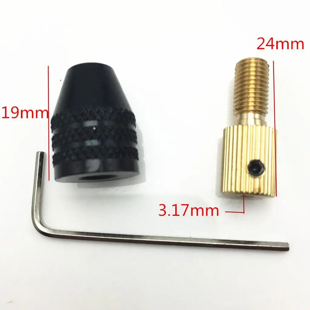 Durable Electric Drill Bit Collet Mini Chuck Kit Brass Tool for Compatible Rotary Tools Sheet Iron Copper