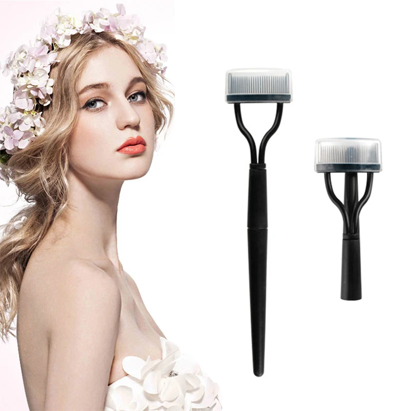 Eyelash Curler Portable Durable Long-lasting Trending Enhanced Mascara Application Must-have Portable Eyelash Brush Mascara Curl