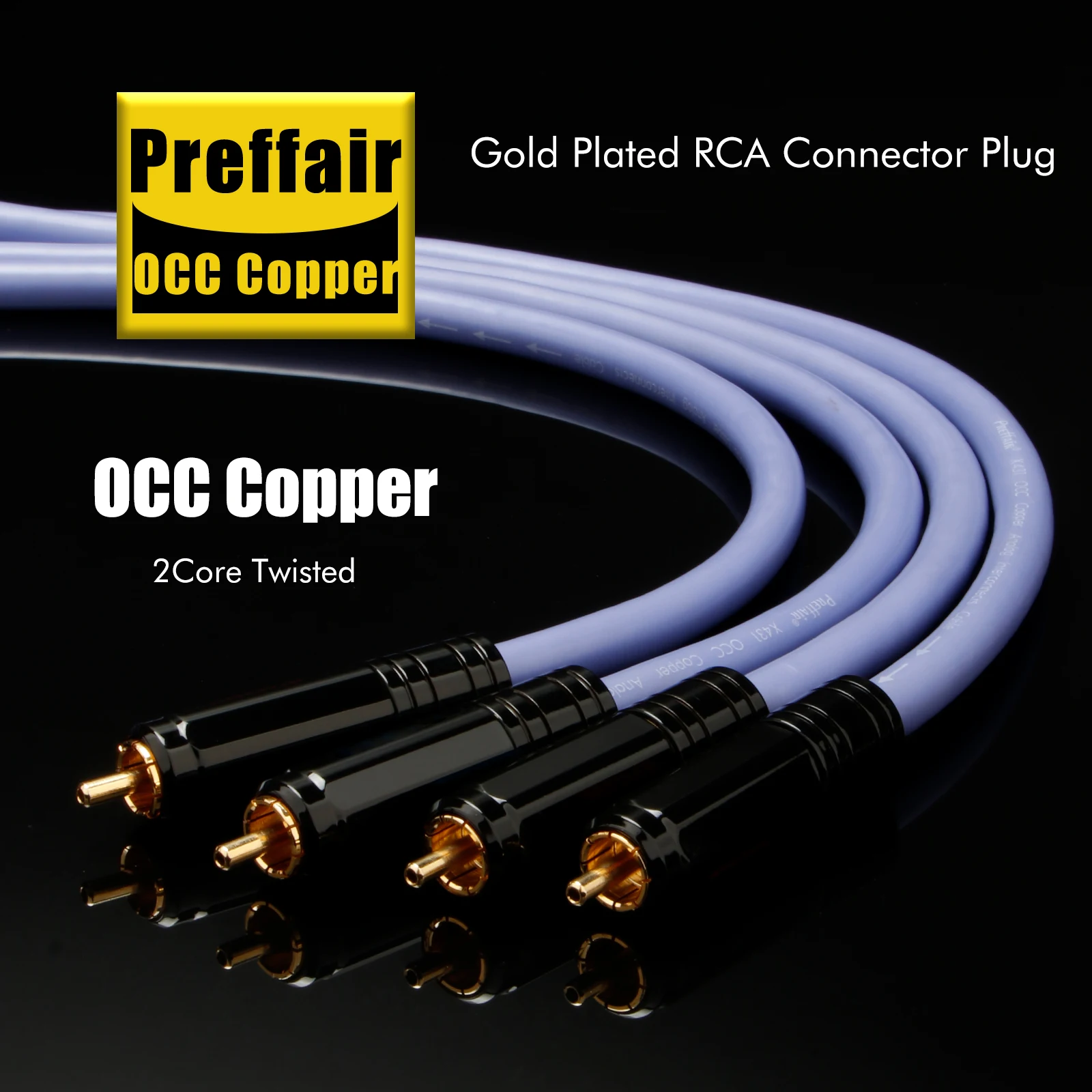 

Кабель Preffair X431 RCA/XLR (1 пара), сигнальный, из меди OCC, Hi-Fi аудио, RCA/3-контактный, балансный, для усилителя, CD-плеера, лампового проигрывателя