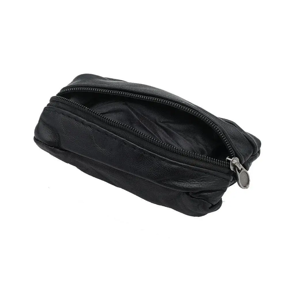 Portable Mini Zipper Coin Purse Men Soft PU Leather Car Key Case Fashion Coin Purse Gift Mini Zipper Soft Purses Key Bags