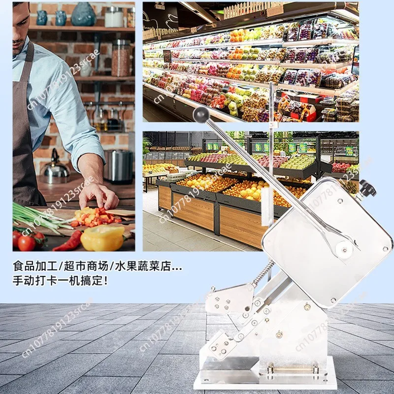 NEW Ham Sausage Dotter Manual Tying Packer Sausage Clipper U-Shape Supermarket Bags Packing Machine Food Sealing Machine.