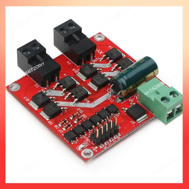 ABNR 1 قطعة الأحمر 7A 160 واط عالية الجودة محرك وحدة 12 فولت 24 فولت ثنائي القناة موتور تيار مباشر نموذج مشغل #5