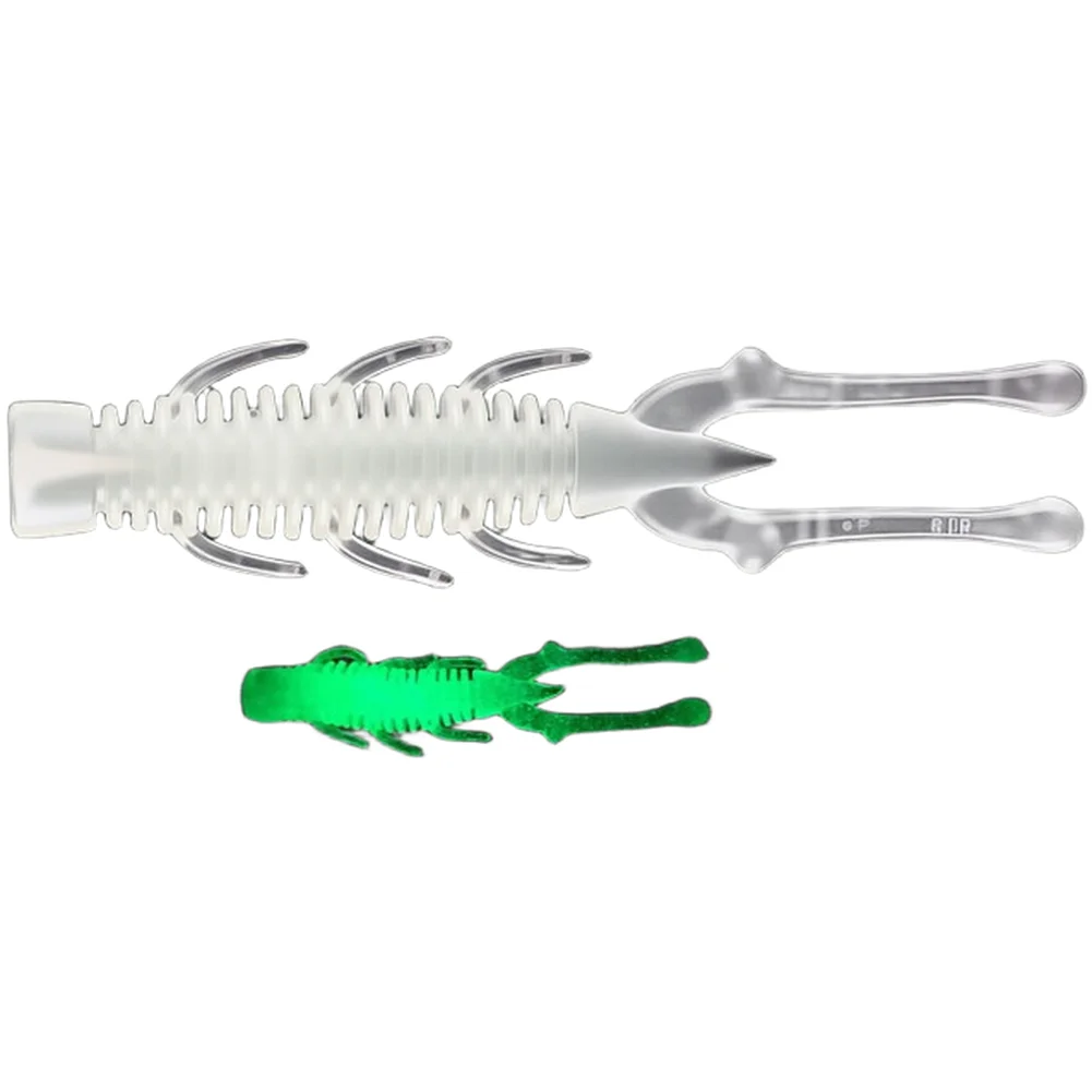 10 pcs Floating Shrimp Lure 7.5cm 2.5g TPE Soft Bait for Bass for perch Night Fishing Built for Durability and Reduced Bait