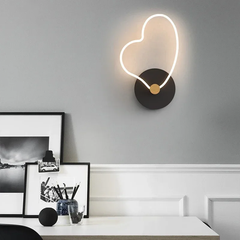 Modern LED Wall Lamp Light Sconce for Bedside Corridor stairs Bedroom Living Room Nordic Simple Home Decorative Indoor Lighting