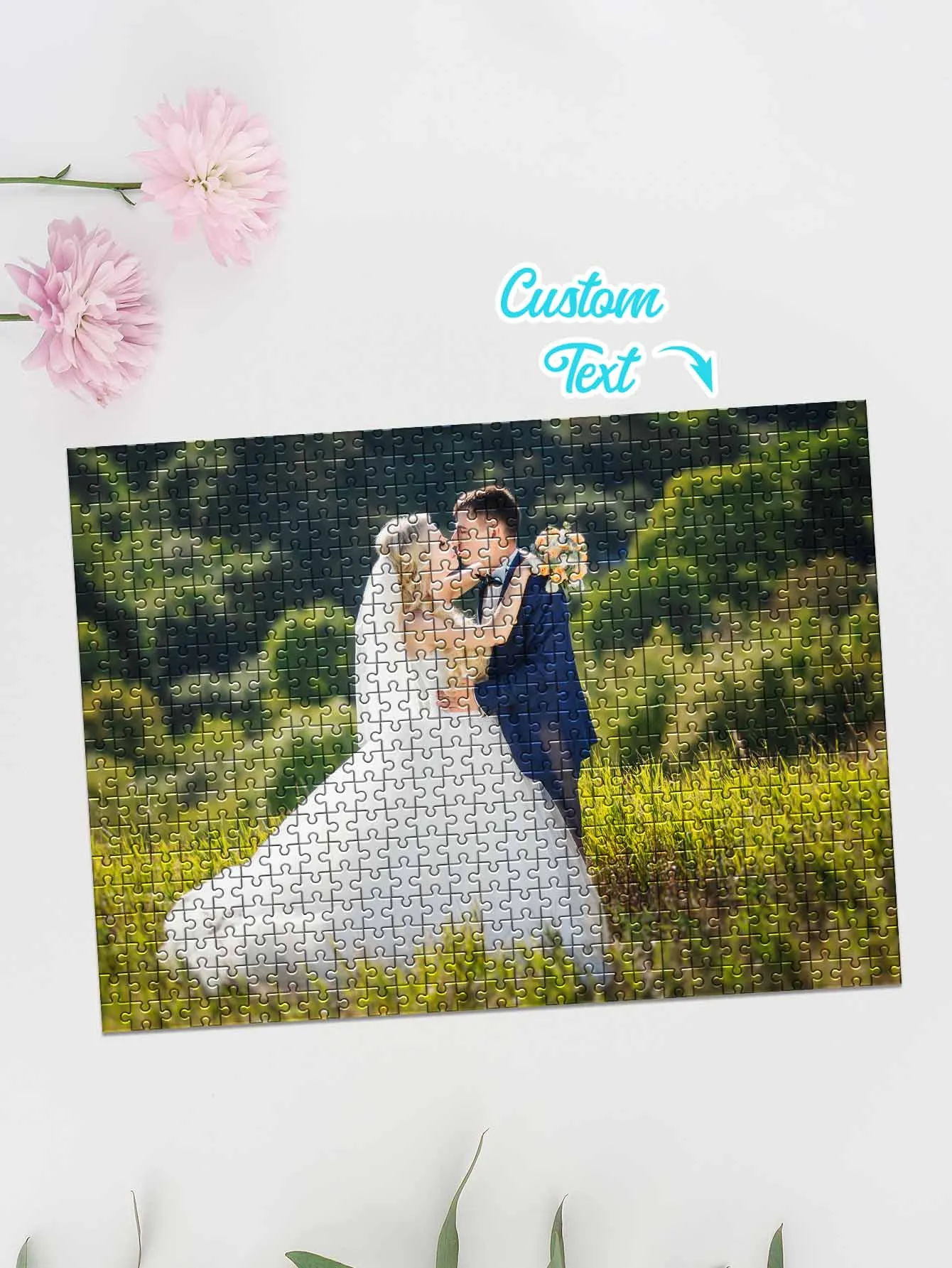 

35/300/500/1000pcs Personalized Custom Photo Puzzle pretty Wedding Valentine's Day Anniversary Gift Birthday Gift Love Gift