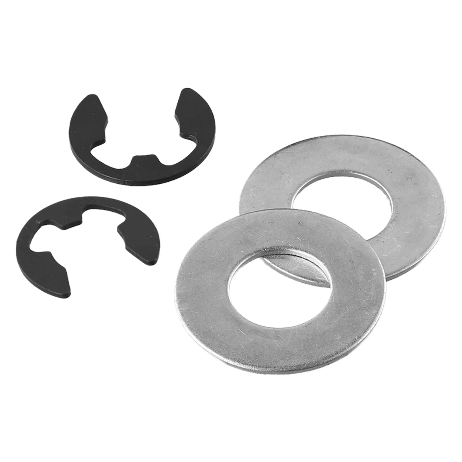 Hub Cap Retainer Washers Hubs Front Wheel Bushing Metal Material 2pcs E-Clips 4pcs Thrust Washers Tool Accessories