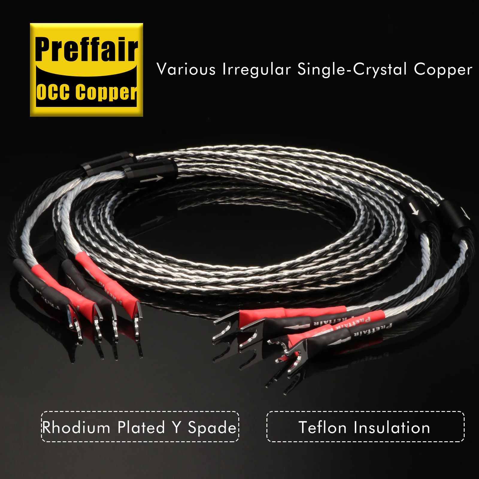 8cs-7n-occ-銅銀メッキオーディオスピーカーケーブル-hifi-アンプ-y-プラグバナナプラグスピーカーケーブル