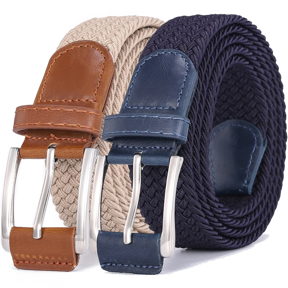 Elastic Belts for Men Women Fashion Tactical Male Belt Braided Female Belt Jeans Golf Stretch Waistband Casual High Quality
