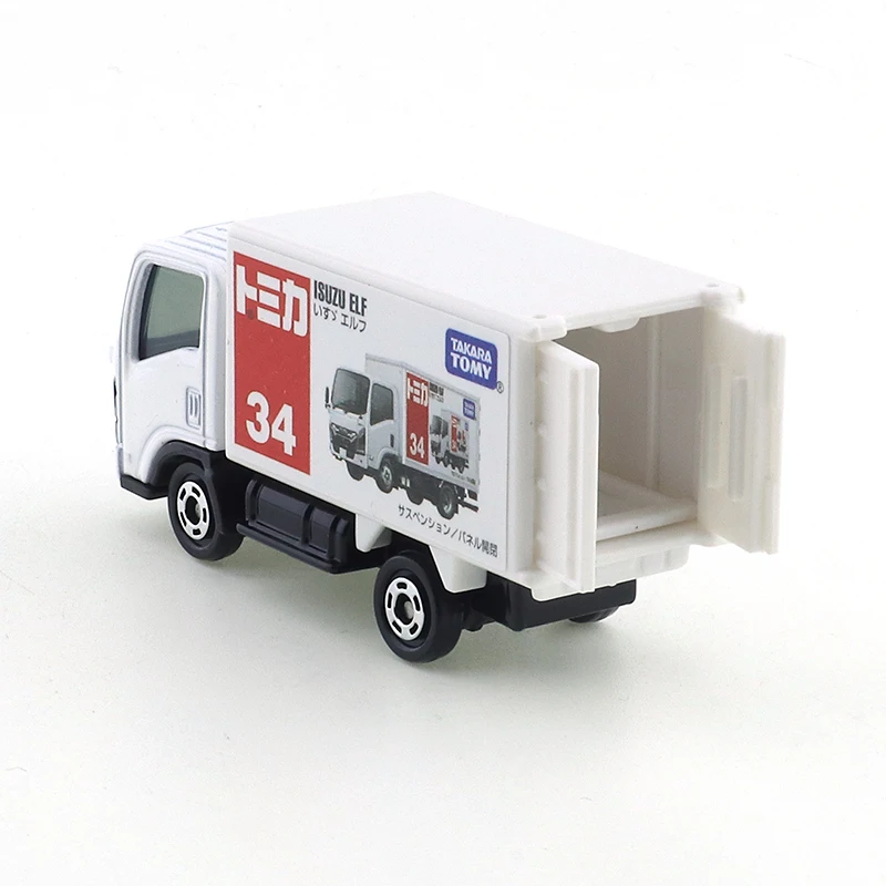 Takara Tomy Tomica No.34 Isuzu Elf Auto Giocattoli in lega Veicolo a motore Modello in metallo pressofuso per bambini