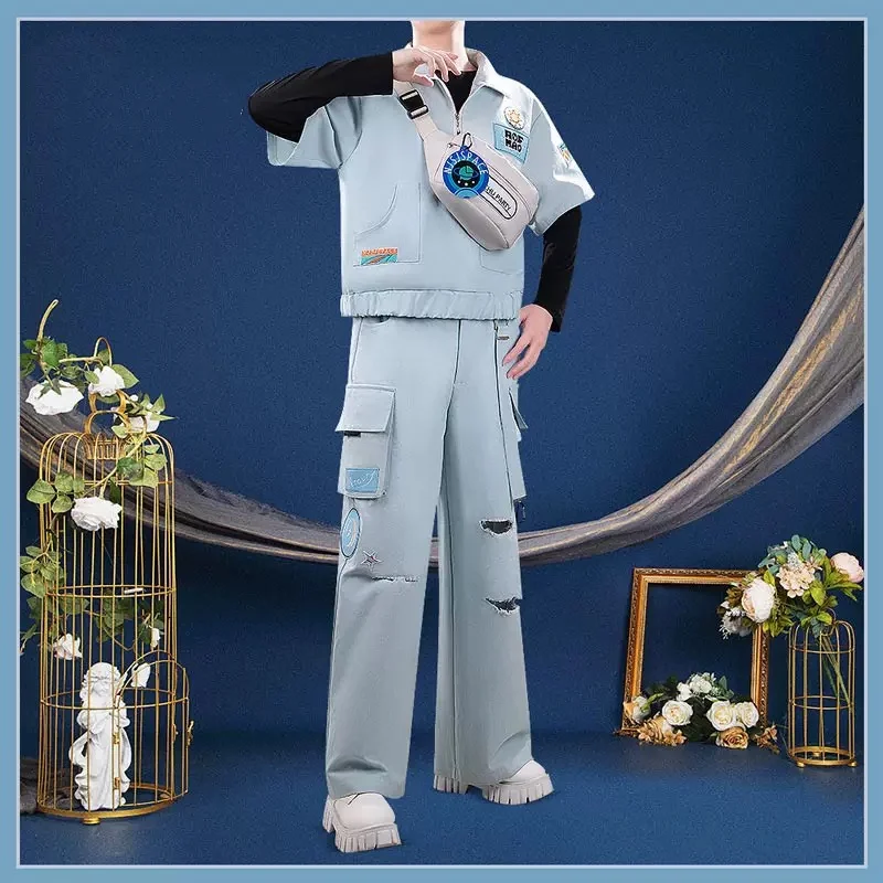 

COWOWO VTuber Kaida Haru Косплей Костюм Cos Game Аниме Вечеринка Униформа Хэллоуин Играть Ролевая Одежда Одежда