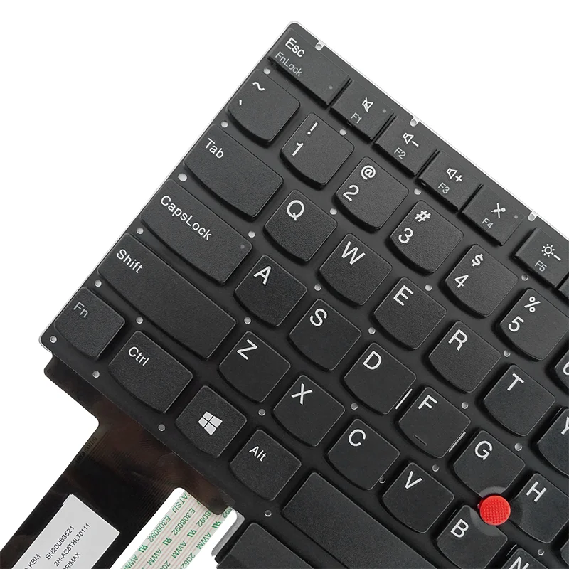Teclado DE ordenador portátil con diseño DE EE. UU./UK/BR/DE/FR/PT/SP/KR/RU para Lenovo ThinkPad E14 GEN1 R14 Gen1 S3 Gen1 01XY010