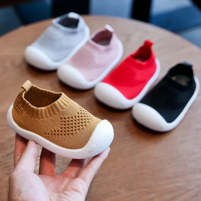 Boys Girls Breathable Casual Shoes Mesh Shoes Soft Bottom Comfortable Non-slip Shoes Baby Walking Shoes