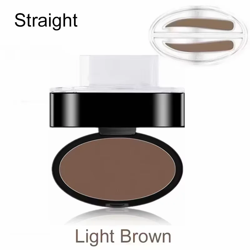 Natürlicher Augenbrauen-Puderstempel: Schnelles Make-up, wasserfeste Augenbrauen-Palette für perfekte Augenbrauen – Make-up-Tools
