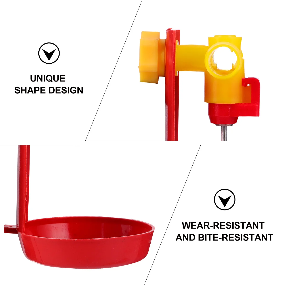 

10Pcs Poultry Nipples Drinking Dispenser Chicken Water Drinker Ball Waterer Fittings for Automatic Watering