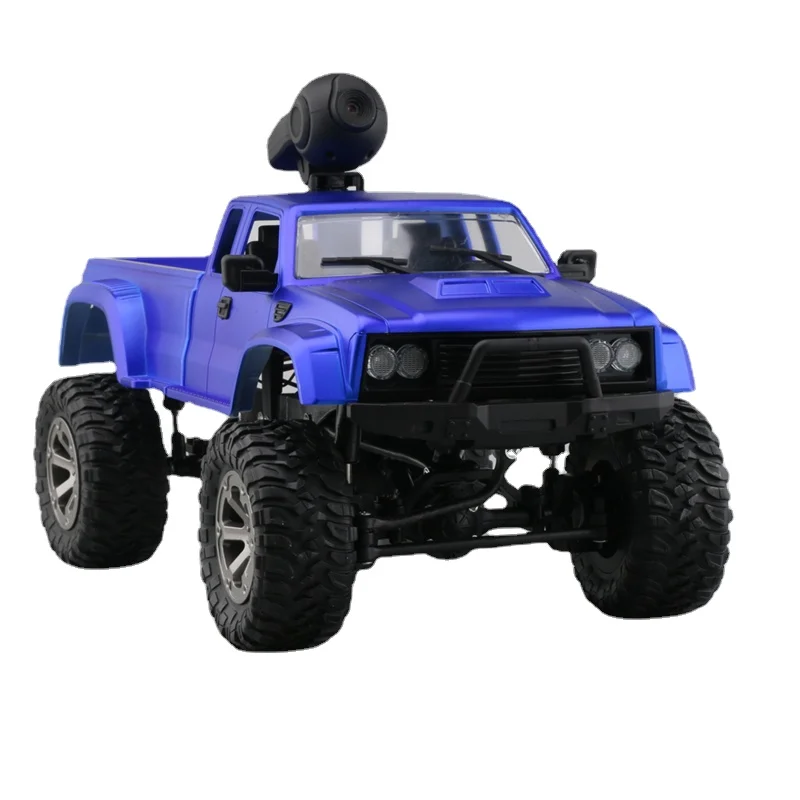 RC Car with 720P Wifi Camera Fayee FY002A 1/16 2.4G 4WD HD WIFI FPV Off-road Military Remote Control Truck W/LED Light RTR Toy