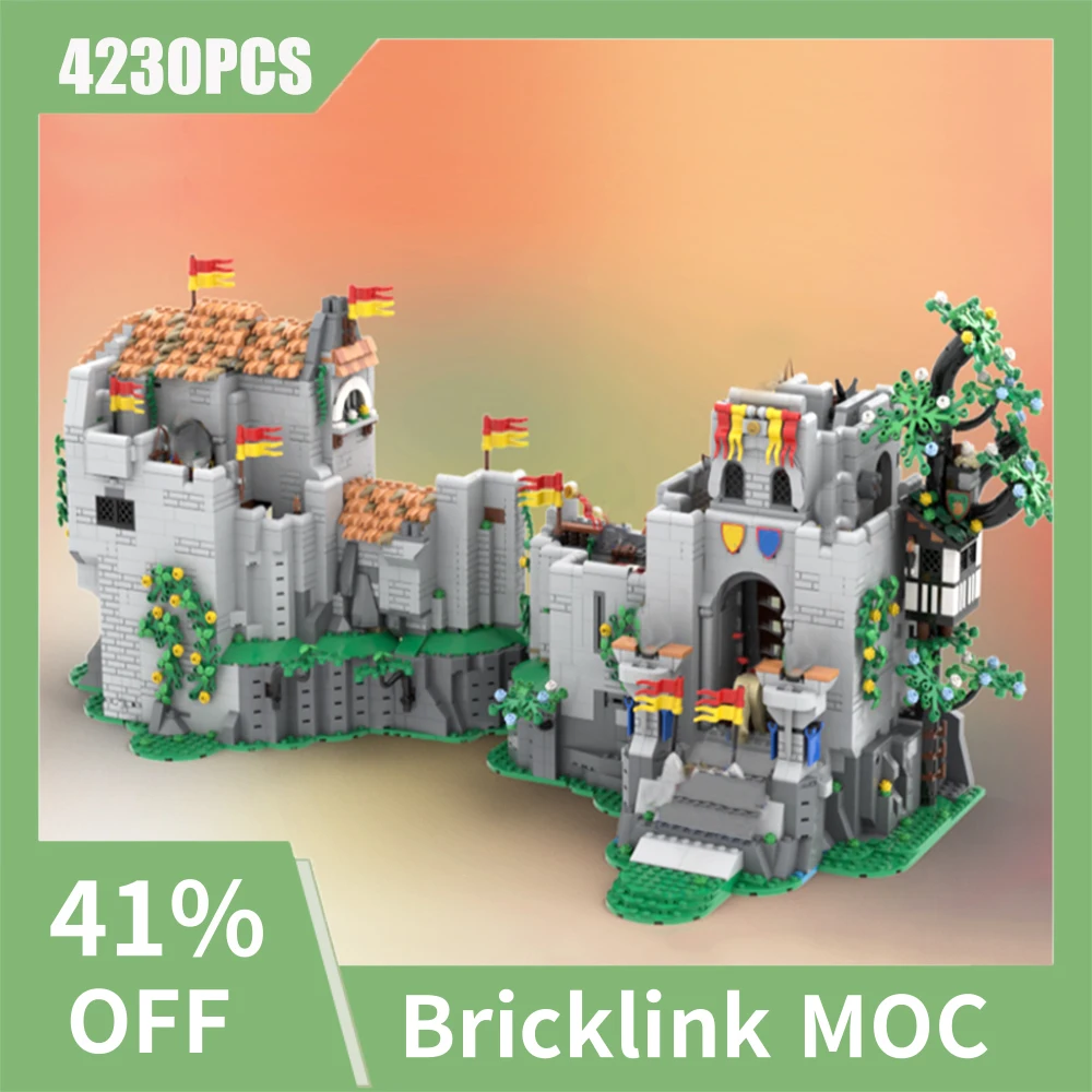 

4230pcs European Medieval Street View Lion's caslte model creative ideas Retro child Toy Birthday Gift building blocks MOC-10305