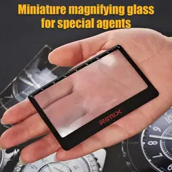 1/3/5PCS Portable Card Magnifying Glass Ultra-thin Outdoor Fire Magnifying Glass Pocket Credit Card Size HD Reading Glass