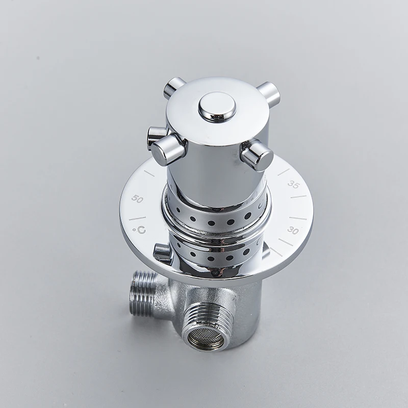 Brass Thermostatic Mixing Valve Constant Water Temperature Shower Faucet Valve Thermostat Bathroom Kitchen Tap Valve