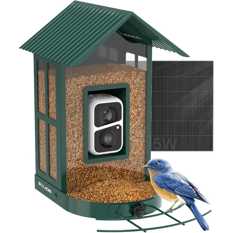 

r-Camera with AI Identify Species, Smart Wild Bird Watching, 2K Live View, Instant Arrival Alerts with 5W Solar Powere