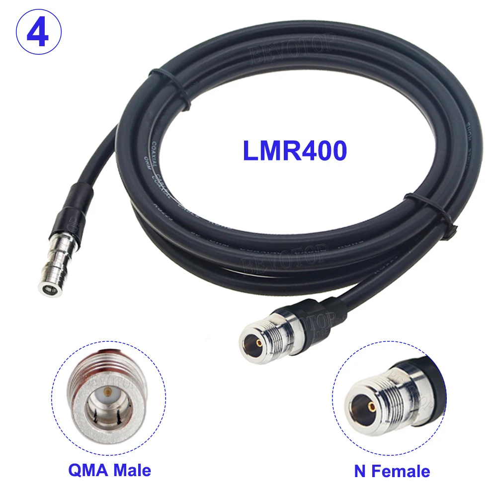 Imagem -05 - Cabo de Jumper Coaxial rf Lmr400 Qma para Conector Fêmea n Anteparo para Macho n Baixa Perda 507 50 Ohm Lmr400