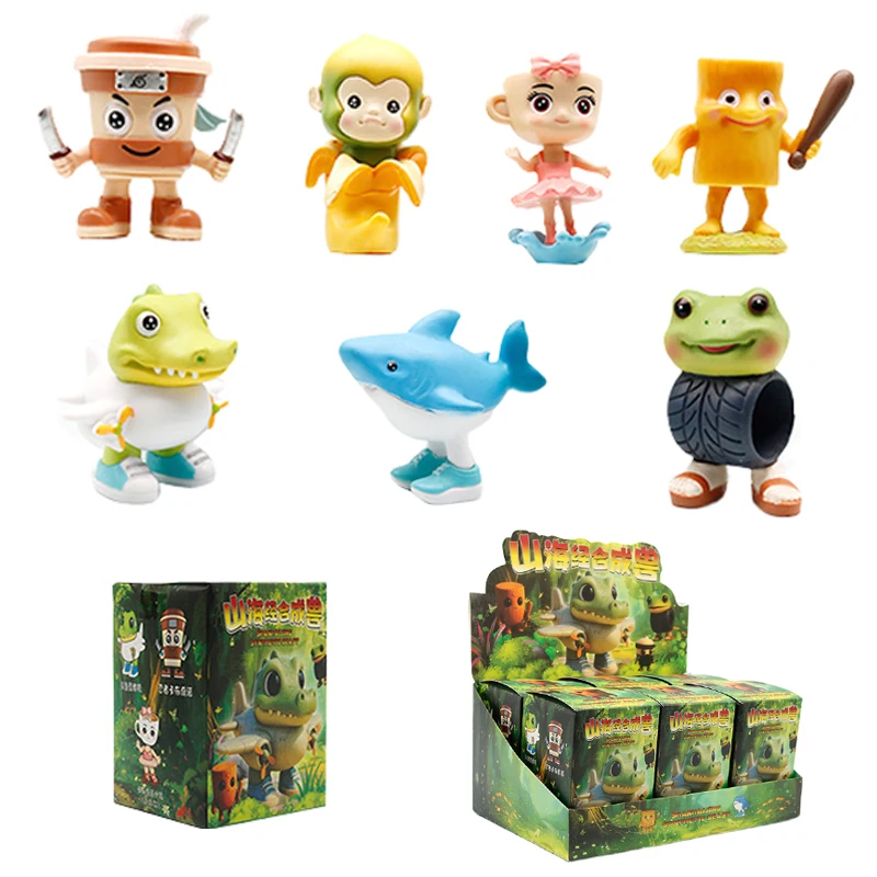 NEUE Tung Tung Sahur Brainrot Stick Mann Tralalelo Tralala Shimpanzini Bananini Anime Figur Peripherie Geschenk Blind Box Spielzeug