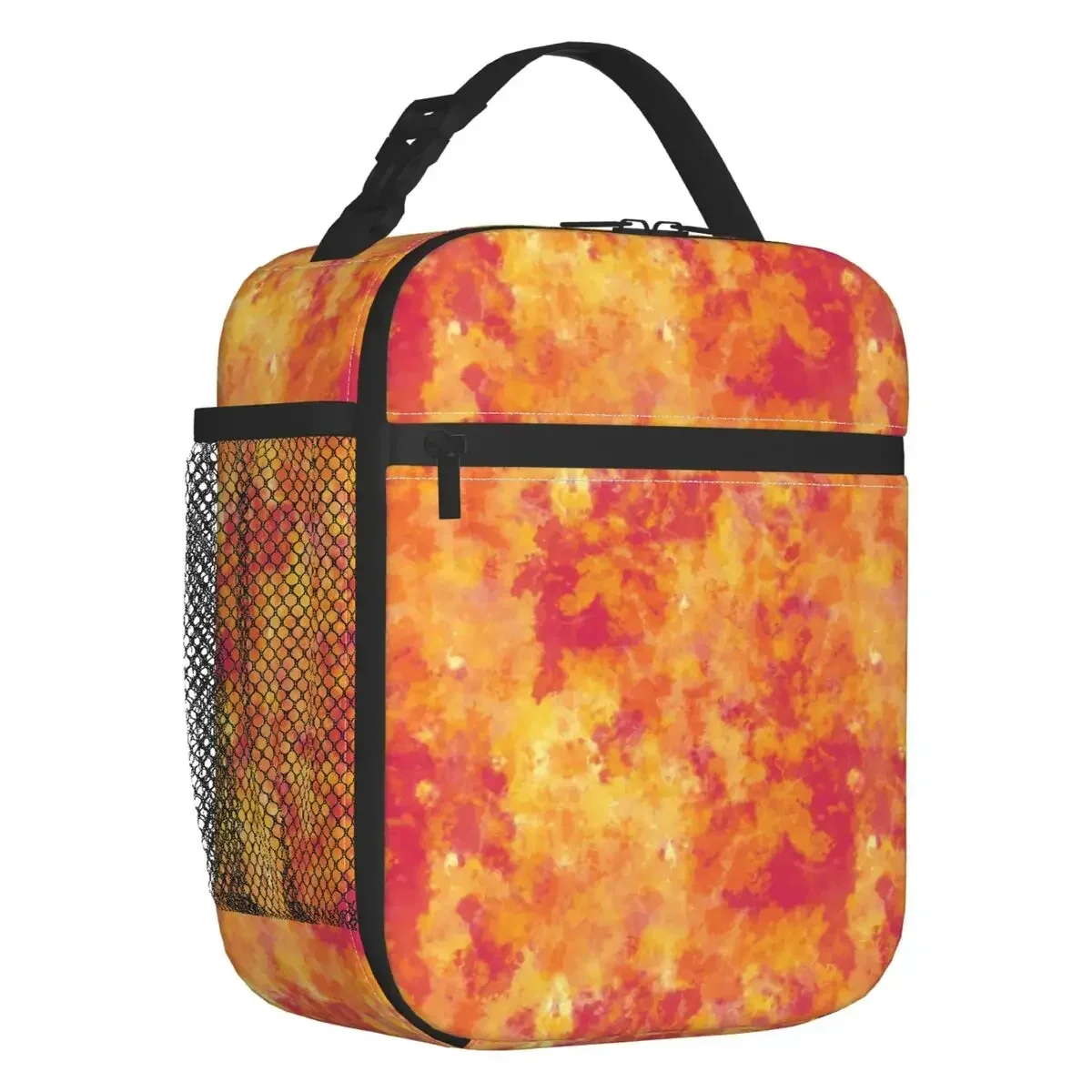 Colorful Summer Tie Dye Pattern Insulated Lunch Bag for Outdoor Picnic Waterproof Thermal Cooler Lunch Box Women Children