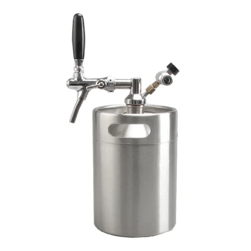 Portable Stainless Steel 304 Beer Dispenser Wine Barrel For Bar Party Mini Beer Keg