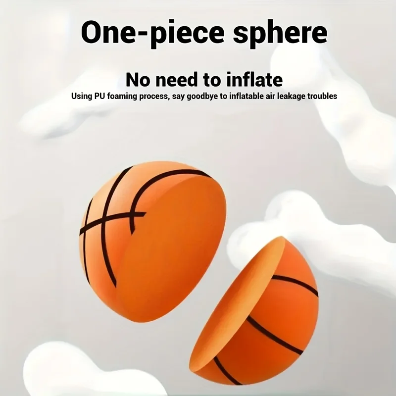 1 paquet de ballons de basket-ball en mousse silencieux, idéaux pour les jeux en intérieur et en extérieur, les plaisirs sur la plage et les compétitions d'équipe. Fabriqué en matériau Eva non toxique, adapté aux enfants à utiliser. Couleurs vives, parfaits comme cadeau pour Noël, Thanksgiving et Halloween