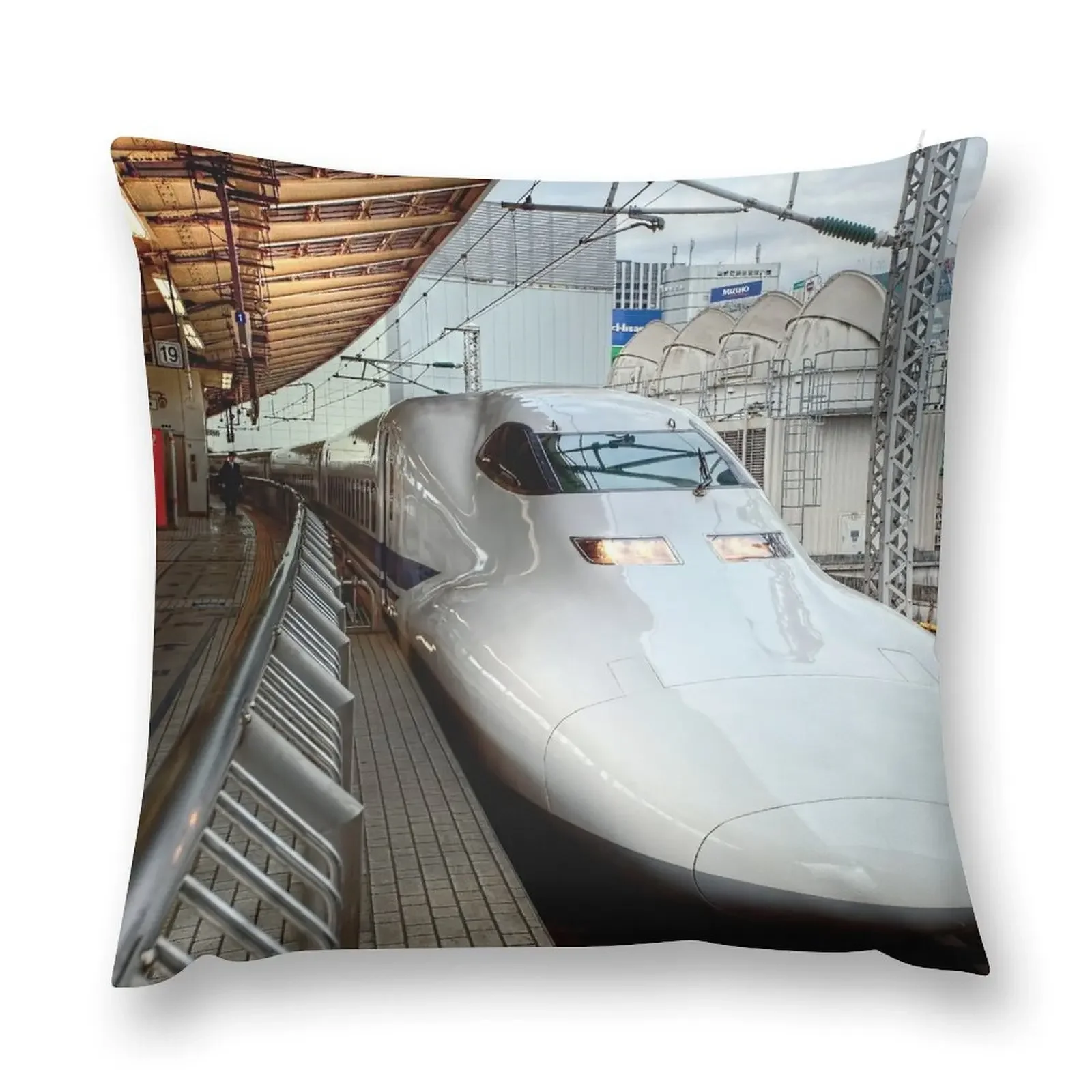 Shinkansen ? Osaka ? Japan Throw Pillow Decorative Cushion Cover Pillow Cases Decorative Couch Cushions pillow