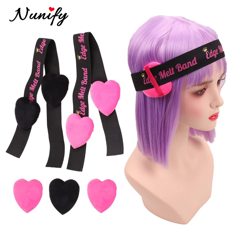 

Wig Band With Logo "Edge Melt Band" For Lace Wigs Adjustable Headband With Magic Tape 2.5Cm 3Cm 3.5Cm 4Cm Elastic Band For Edges