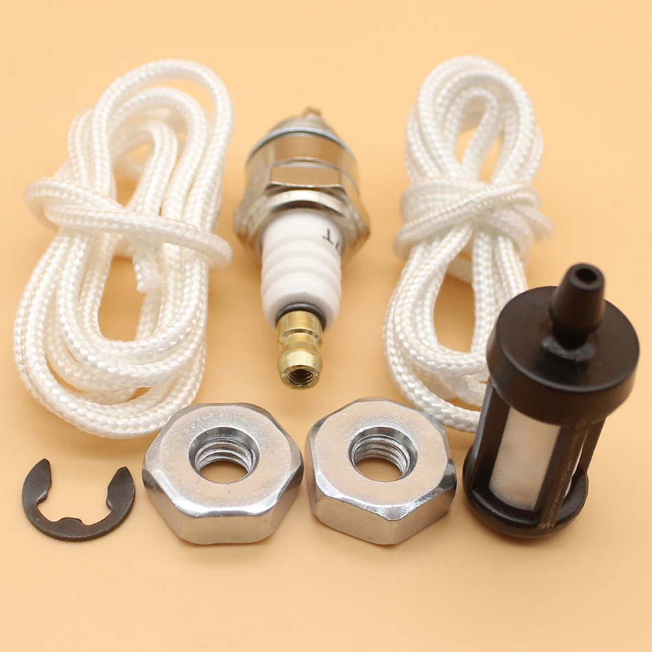 Starter เชือก M8บาร์ Nuts ชุดกรองน้ำมันเชื้อเพลิง Fit STIHL MS200 T MS210 MS230 MS240 MS250 MS260 020 021 023 025 026ลูกโซ่