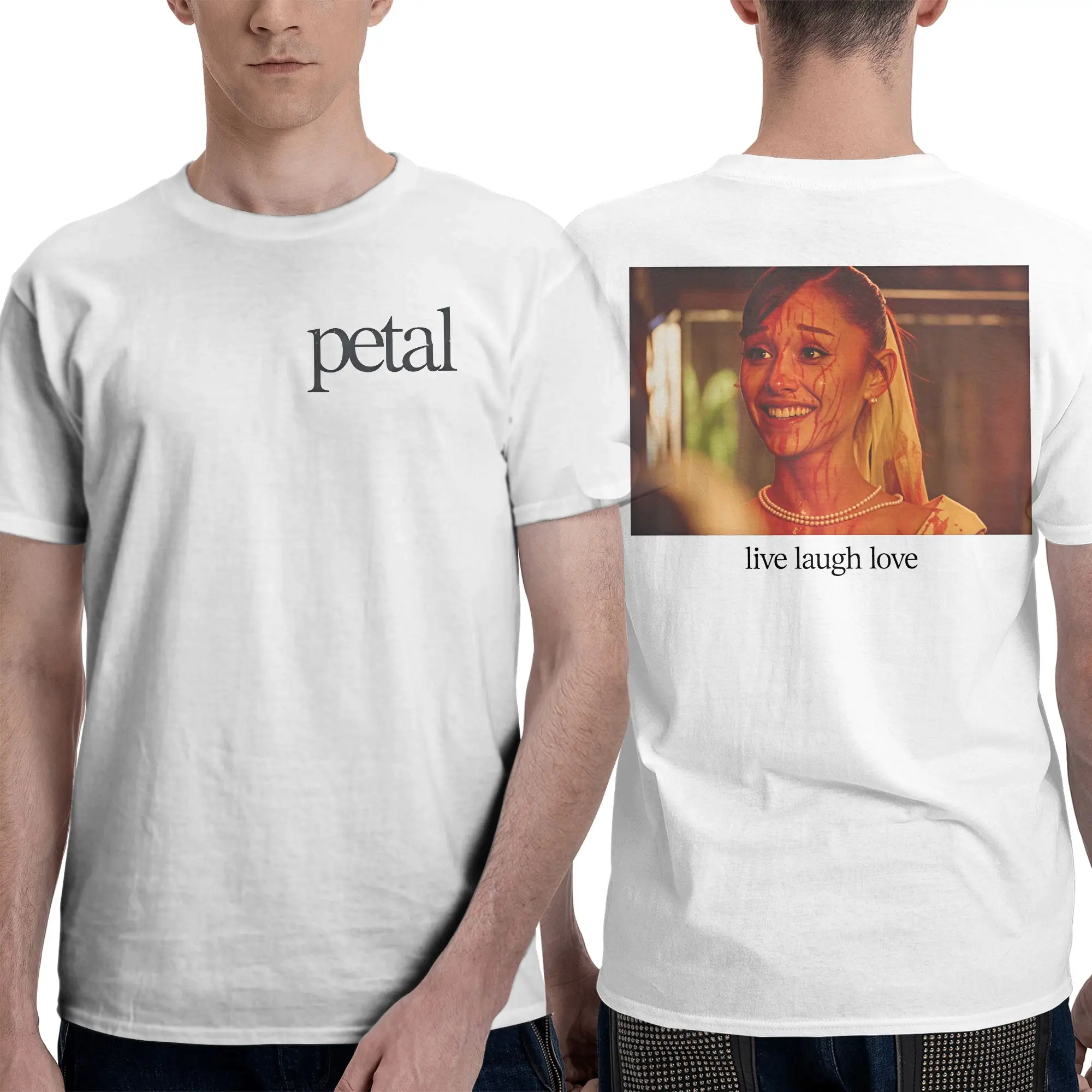 Funny A-Ariana Grande Petal Core T-Shirt for Men Crew Neck Pure Cotton T Shirt  Short Sleeve Tee Shirt Gift Idea Clothing