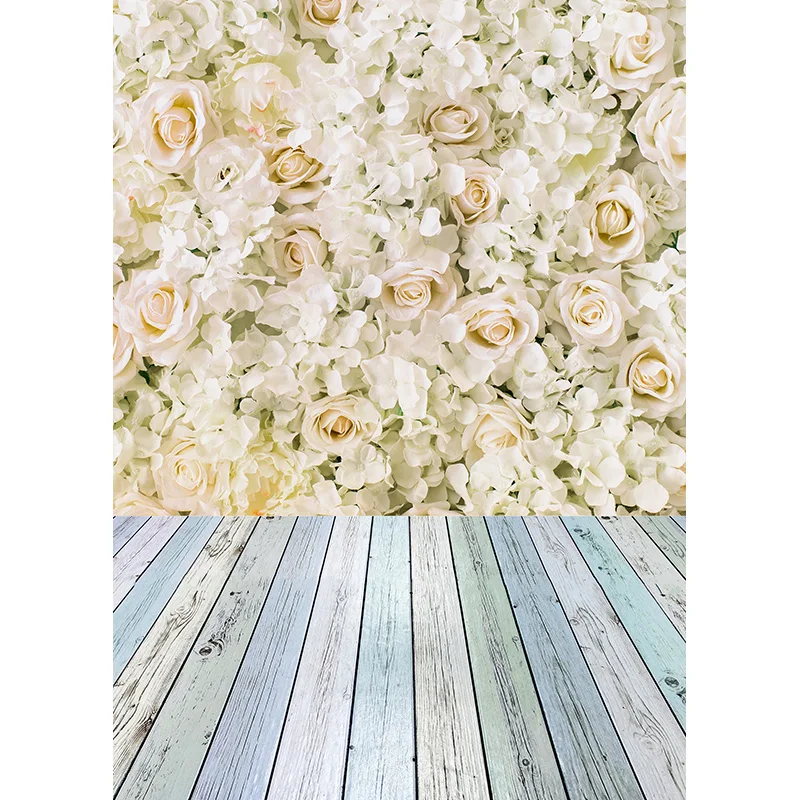 ZHISUXI Spring Photography Background Flower Wood Floor Backdrop Studio Photo for Children Newborn Photocall 210320CAT-03