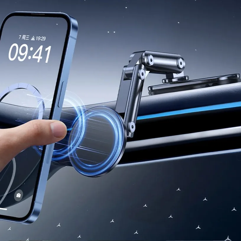 Dashboard Phone Car Holder Foldable 360° Rotation For Magsafe iPhone 17 16 15 14 13 12 Pro Max Samsung Universally Holder