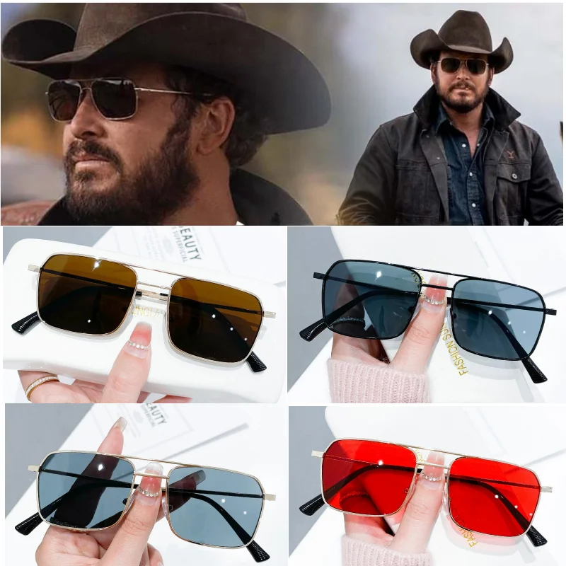 Fashion Driving Sports occhiali da sole da pesca all'aperto Yellowstone Rip Wheeler botton uomo donna Shades occhiali da vista a doppio raggio UV400