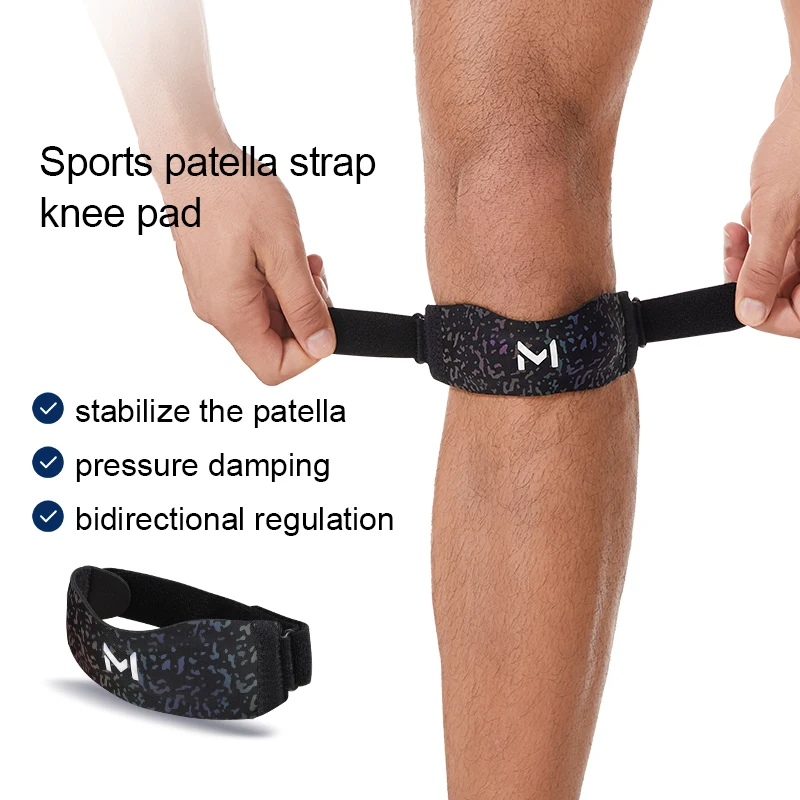 Knee Pas Premium Knee Patella Straps - Adjustable Sports Knee Pad, Patella Stabilizer Band Knee Brace Support Secure Fit Design
