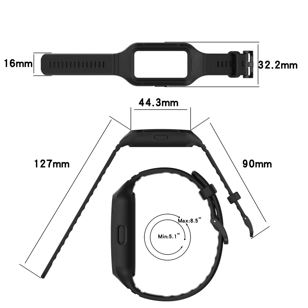BEHUA Fashion Silicone WatchBand For Huawei Band 9/8/7/6 Smartwatch Wristband Strap with Case Sport belt Correa Frame Bracelet