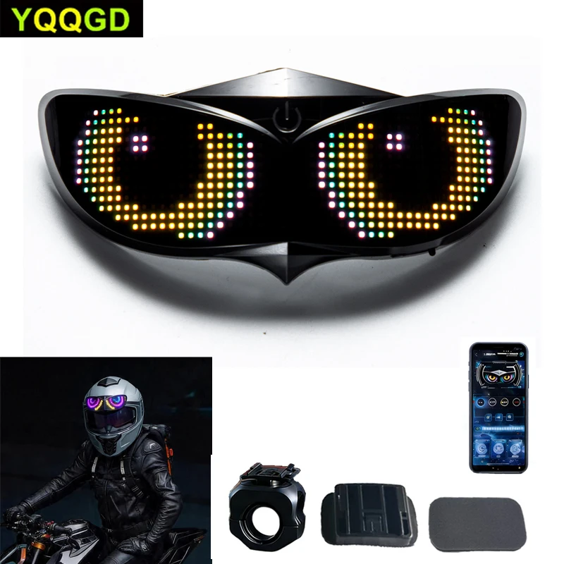 Smart LED Helmet Display (Without Helmet) - Bicycle Helmet LED Display, Ebike Helmet with App, Cycling Helmets with Turn Signals