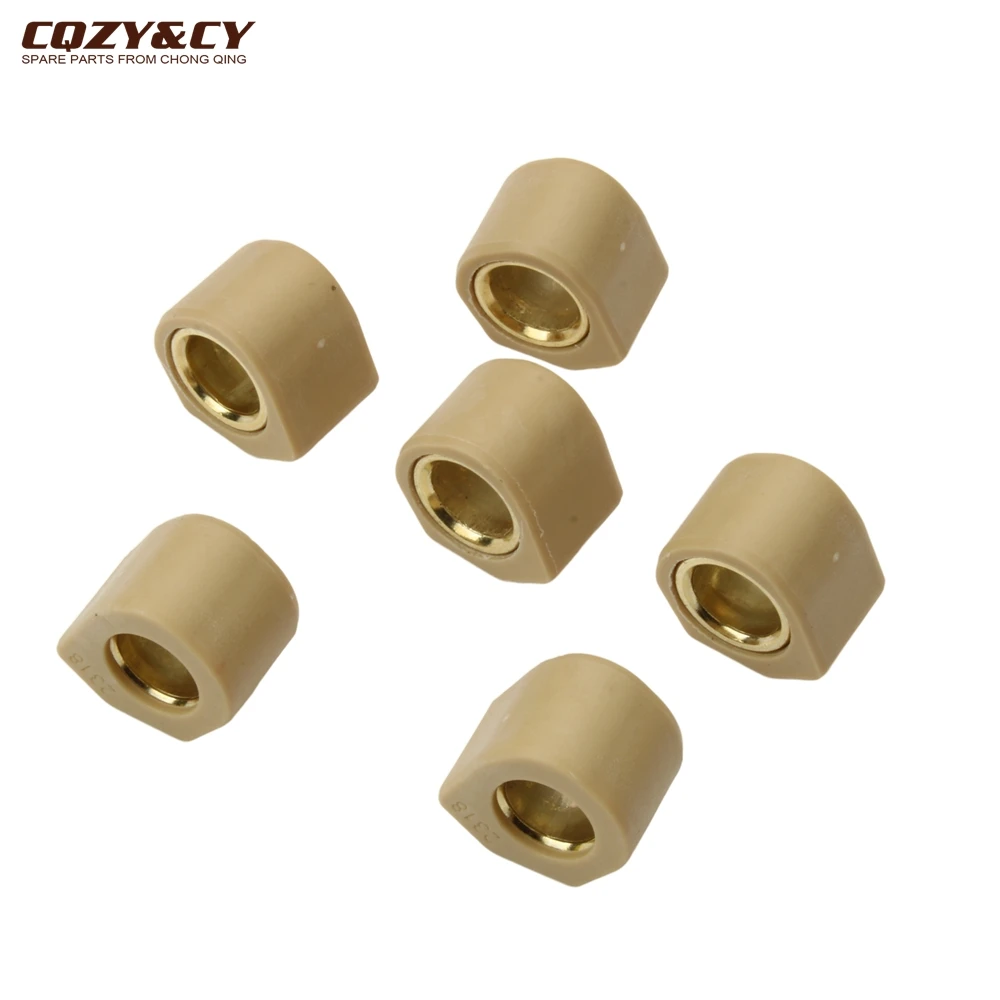 6PC Racing Variator Weight Set 23x18mm 19.2g 20g For Piaggio X9 250cc Scooter Engine