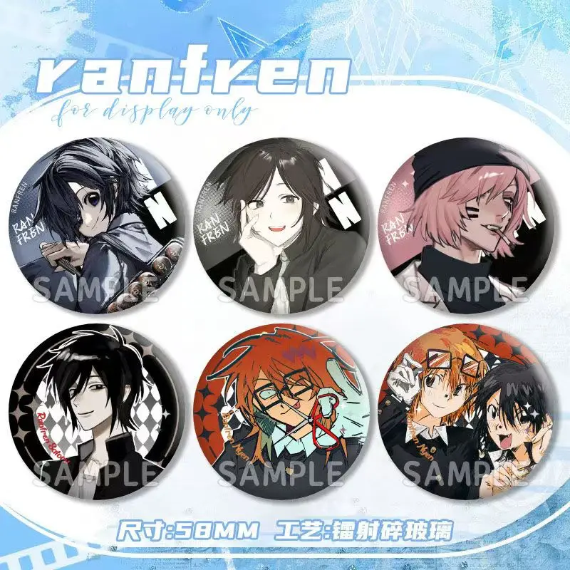 Ranfren Randal Icons Badge Pins Anime Satoru Nyen Nyn Brooch